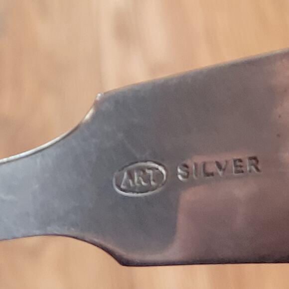 Vintage Art Silver ladle 11" long - Picture 10 of 12